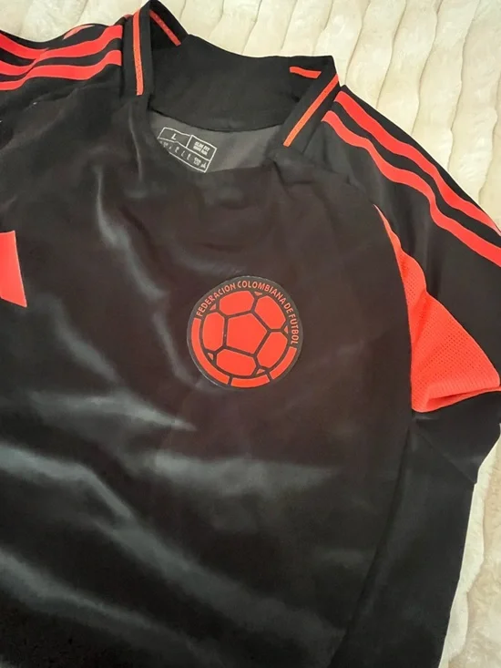 Adidas Black & Red Soccer Jersey - Picture 3 of 7